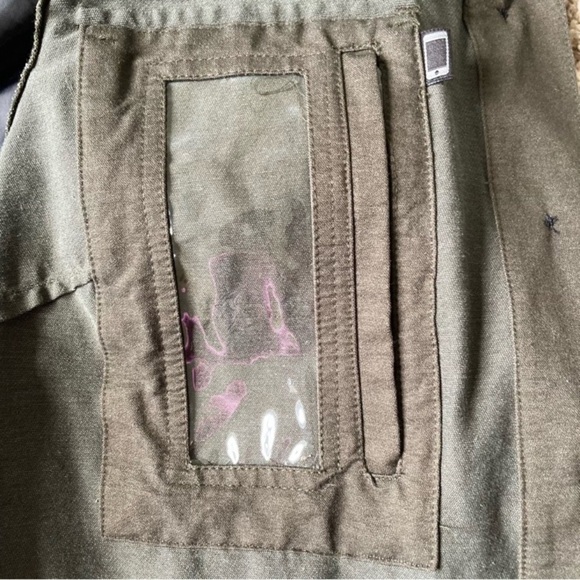 Women’s Magellans Travel Gear Button Front Fall Jacket Pockets Khaki Green Sz L - Picture 16 of 16